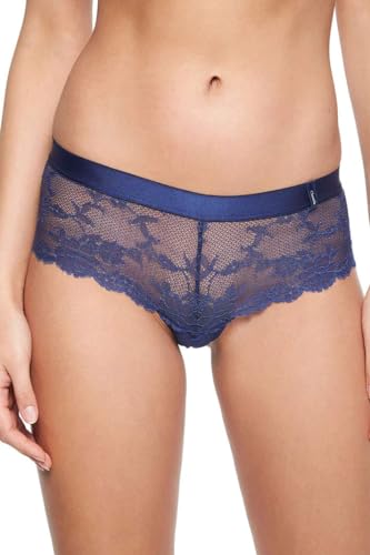 Culotte en dentelle bleue marine de haute qualité pour femme pour un confort quotidien chic