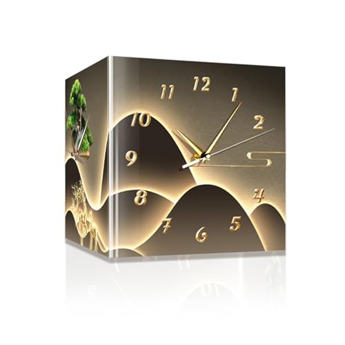 Horloge murale lumineuse LED pour illuminer et décorer votre salon contemporain