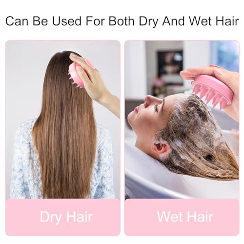 Haaröl Applikator Set, 3 pcs Haarfärbebürste Flasche,1 pcs Kopfmassage Bürste, Hair Oil Applicator Bottle, Wurzelkamm Applikator Flasche für Hair Oiling Haar Colorationen