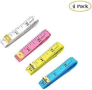 4 Pack Soft Tape Measure Double Scale body sewing Flexible Ruler for Weight Loss
