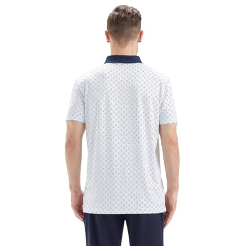 Camiseta Polo para Hombre de Golf, Secado Rápido y Transpirable, Manga Corta, Estampado miniatura 3