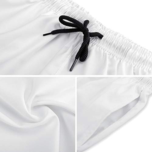 Ktewqmp Zomer zwembroek kokosnootboom mannen zwembroek zwemshorts heren met zakken lopen - Image 6