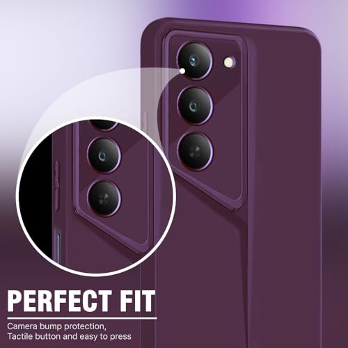 Image of WOW IMAGINE Slim Back Cover for Realme 14x 5G | Realme Narzo 80x | Realme P3x | Blade Series Thin Case | Camera Protection | Soft Matte Silicone Flexible Mobile Case - Purple