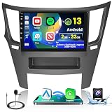 Inefala 2+32G Android 13 Car Stereo Radio for Subaru Outback Legacy 2010-2014, 9'' HD Touch Screen with Wireless CarPlay Android Auto, AHD Backup Camera, Mirror Link, GPS, WiFi, DSP