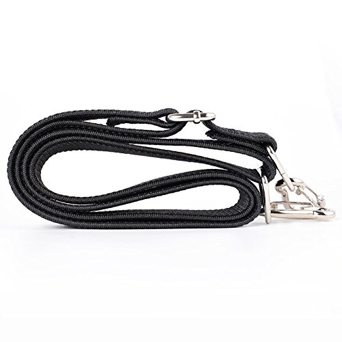 Marcobrothers Flat Bungee Cord With Hooks Adjustable Fits Size (Black, Adj 48 Inches) #TOP3