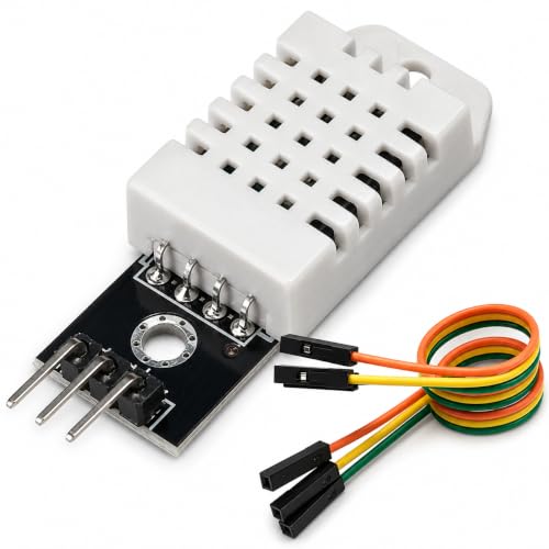 3 Set Digital Temperature and Humidity Sensor Modules, Compatible with DHT22/AM2302, 3.3V–5V Sensors for Arduino with Dupont Wires