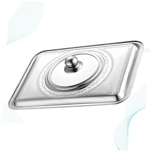 ERINGOGO Protector Salpicaduras Aceite Acero Inoxidable Tapa Rectangular Cocina Antisalpicaduras Bandeja para Ollas y Sartenes Hogar Restaurante