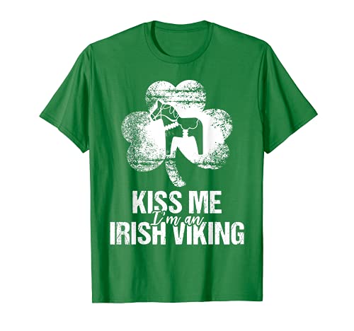 Kiss Me I'm An Irish Viking St Patrick T-Shirt