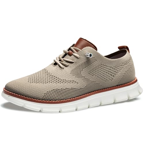 Image of Wearbreeze Shoes for Men,Business Casual Shoes Mens,Comfortable Urban Dress Shoe for Men,Oxfords Mesh Sneakers,Breathable Upper Footwear,Lace-Up Lightweight Tennis Walking Shoe