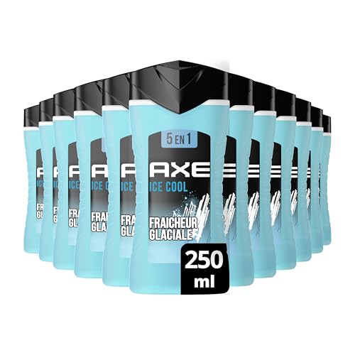 Gel douche homme AXE Ice Chill le réflexe fraîcheur après le sport parfum givré menthe