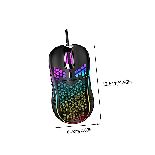 Ratón USB para gaming ergonómico OSALADI con estructura hueca ventilada 7