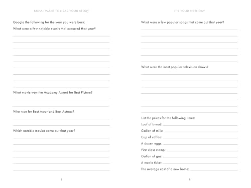 Image of Mom, I Want to Hear Your Story (Expanded Edition): A Mother's Guided Journal to Share Her Life & Her Love (Hear Your Story Books)