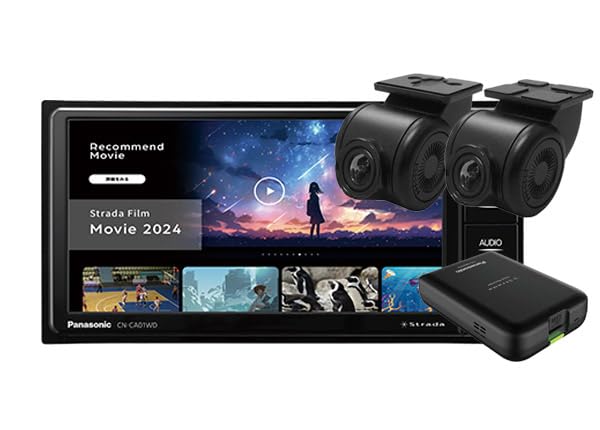 Amazon.co.jp: CN-CA01WD+CA-DR03HTDストラーダ7V型200mmカーナビ+前後