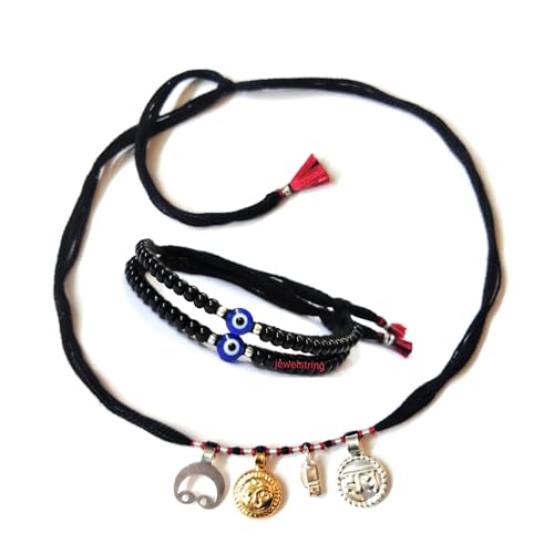 jewel string Chand Suraj Kanthi with evil eye Nazaria (pair) for newborn baby to 4-year child (unisex child)