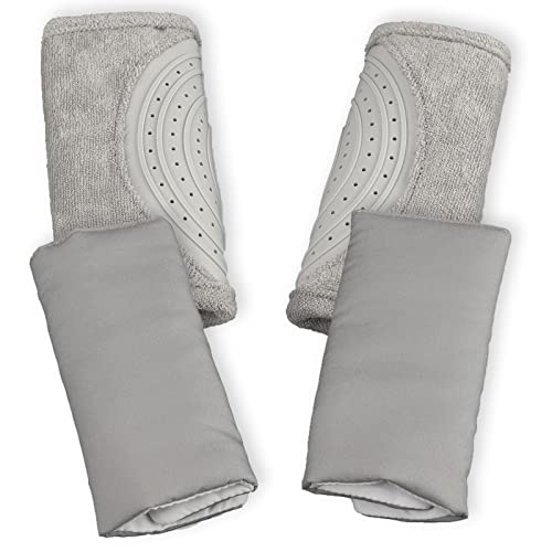 Image of Travel Bug Baby Car Seat Teether Strap Covers Set - Grey