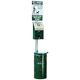 Dogipot 1003A-L Pet Station Includes Sign, Dispenser, Aluminum Receptacle, Litter Bag Rolls and Liner Trash Bags, Forest Green