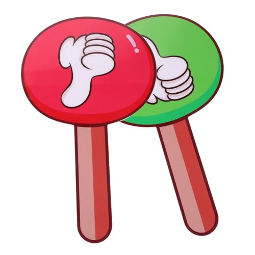 Paddle de votación pequeño STOBOK 2 piezas PVC