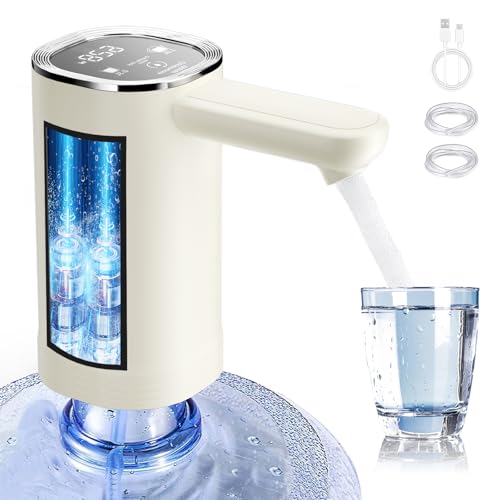 La Mejor Lista de Dispensador de Agua Recargable del mes. 45 GALASALA Dispensador de Agua Garrafon, Despachador de Agua USB Recargable Portátil, Bomba de Agua Garrafon Automático Rápido 2 Motores, Universal Water Dispenser en Uno
