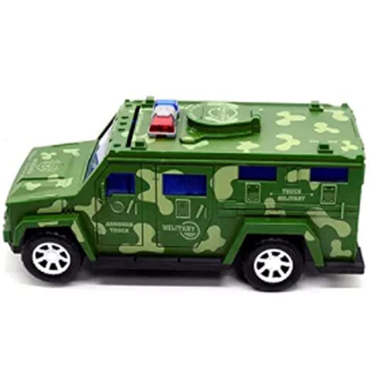 INLLEX Military Car Money Safe Box Piggy Bank Money Deposit Safe Box Children Coin Cash Truck Bank Police Car Music Light Jeep Truck Money Deposit Saving Safe Bank Toy Car Perfect Birthday for Kids (B0C4Y3WMG8) Amazon Price History, Amazon Price Tracker