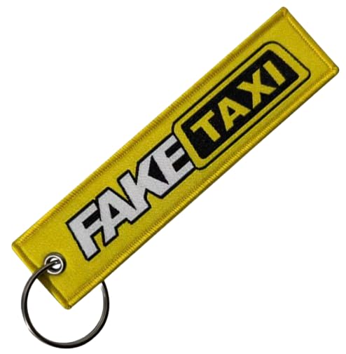 Pinstant Fake Taxi FakeTaxi Adult Humor Video Porn Star Joke Funny Logo Emblem Symbol Title Keychain...