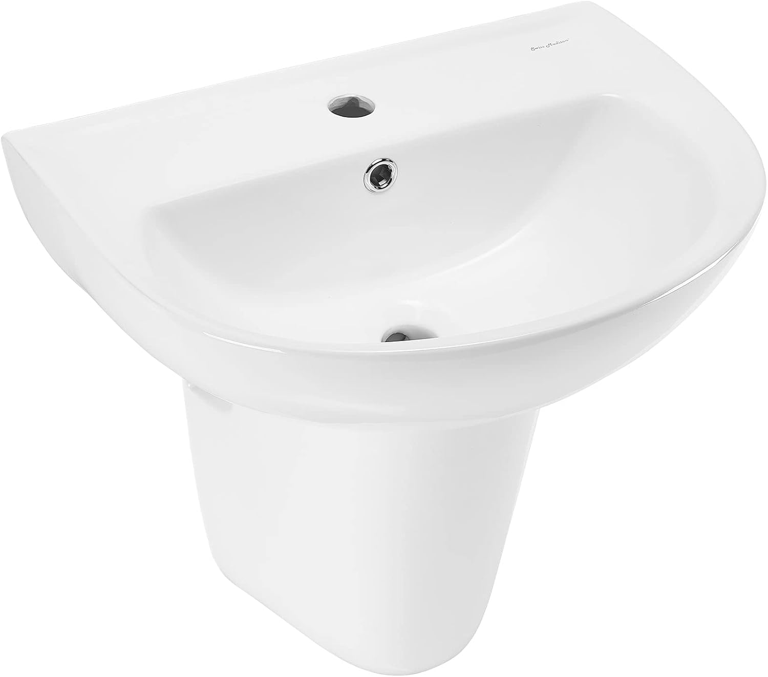 Swiss Madison Well Made Forever Cache SM-WS321 Caché Wall Mount Sink, Glossy White