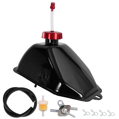 Metal Gas Fuel Tank with Threaded Cap for 50cc 70cc 90cc 110cc 125cc Coolster Roketa Taotao ATA JCL Baja Motorsports BMS Vitacci Rider RPS Sej ICEbear Eagle Peace kazuma ATV Quad Chinese 4 Wheeler