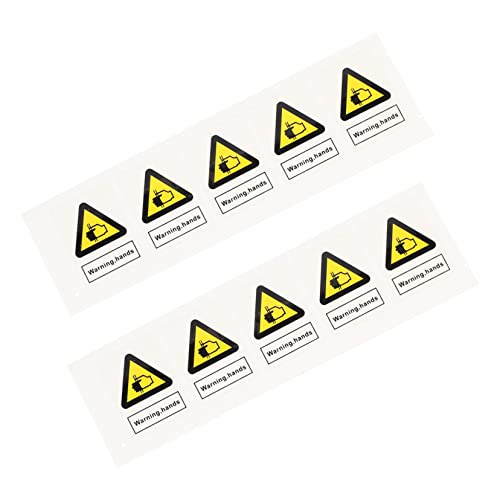 VILLFUL 10 peças Watch Out for Clip Decal Caution Danger Decal Safety Warning Sign Decals Machine Da