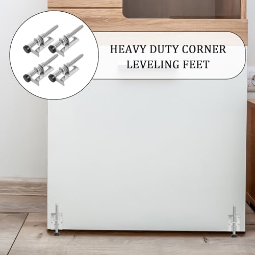 Niveladores de patas ajustables para reparar muebles desequilibrados y gabinetes 4