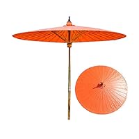 CNHRFGVD Ombrellone Cinese Shanghai da 200 cm, Ombrellone da Giardino Rotondo retrò, Ombrellone Pieghevole in bambù con Protezione UV UPF50+, Ombrello in Carta Oleata Impermeabile