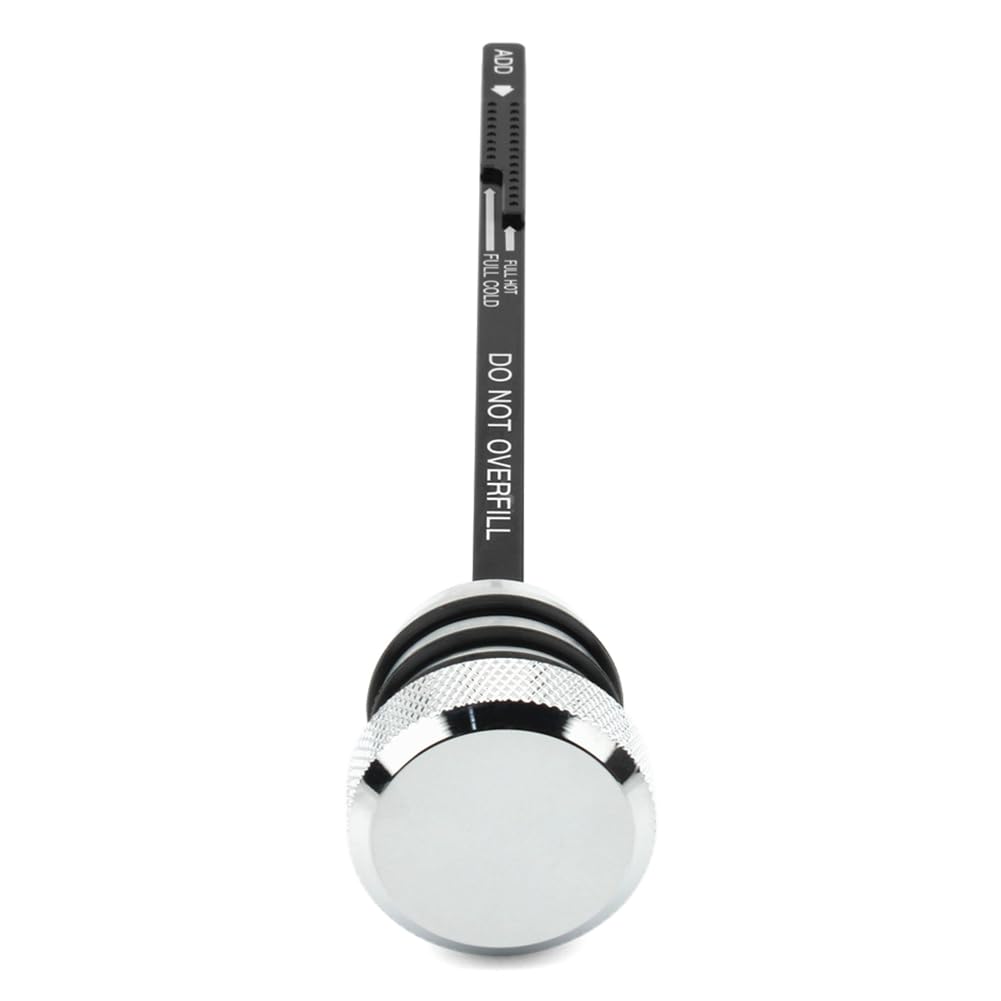 Three T FSFY Motorbike Engine Tank Oil Guage Level Dipstick For Harley Davidson Touring 93-1998 Aluminum Chrome