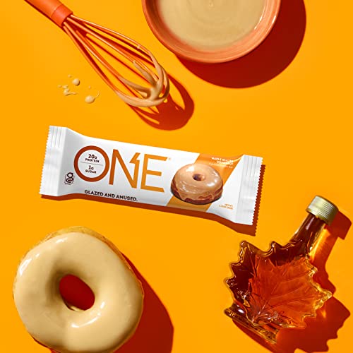 One Protein Bars, Maple Glazed Doughnut, Gluten-Free Protein Bar With 20G Protein And Only 1G Sugar, Snacking For High Protein Diets, 2.12 Ounce (12 Pack) #TOP1