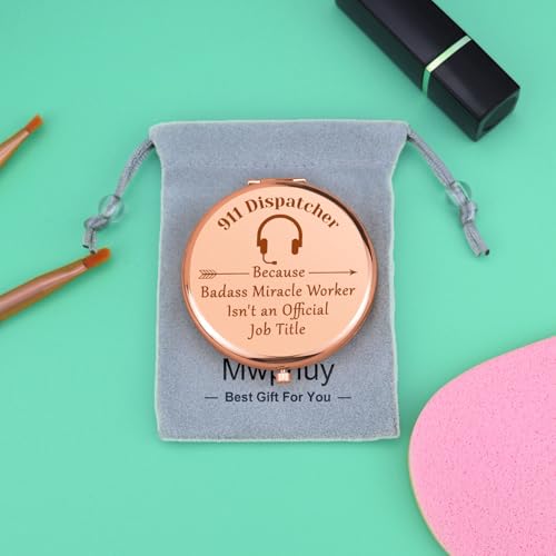 Espejo compacto para maquillaje redondo 2.6 pulgadas miniatura 7
