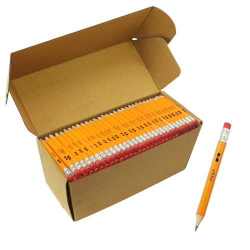 Demi-crayons avec gomme mine graphite pour dessin et écriture 288pcs
