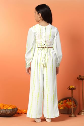 Image of Fashion Dream Girls Georgette Tie and Dye Printed Kurta Set|Ethnic Set|Kids Sharara & Palazzo Set