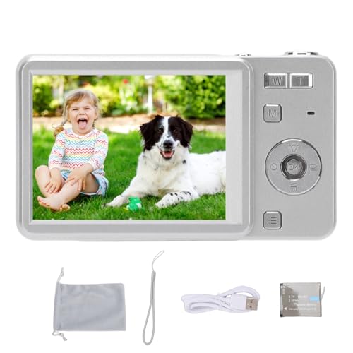 Fotocamera Digitale Camnoon 48MP Con Schermo Girevole 2.8'' E Zoom 16X – Perfetta Per Principianti E Adolescenti (Blu)