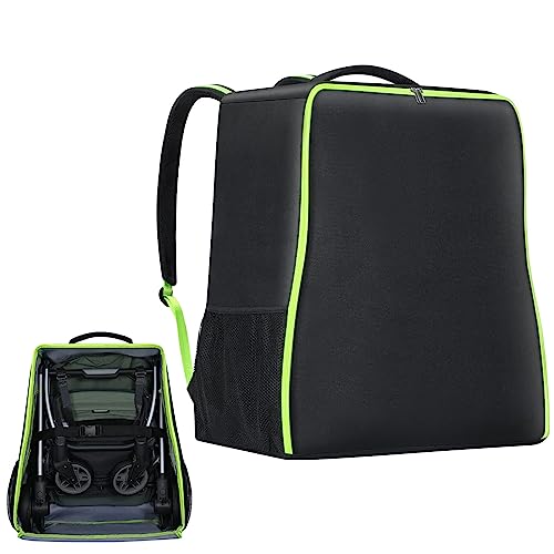 Image of Stroller Bag Padded Compatible with UPPAbaby MINU V2 & MINU for Airplane Travel, Stroller Travel Bag Backpack for Stroller & Accessories, Stroller Storage bag Gate Check Bag with 4 Large Mesh Pockets