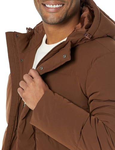 Image of Amazon Essentials Mens Mid-Length Hooded Puffer Coat (Available in Big & Tall)