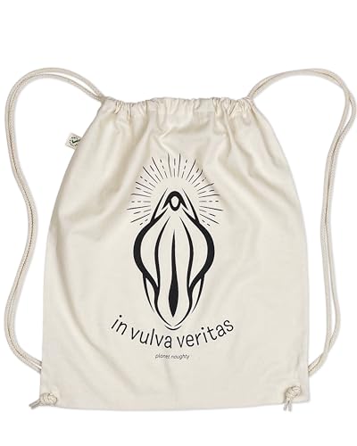 in vulva veritas - Turnbeutel mit Kordelzug, Vulva Beutel, kleines Geschenk für Frauen, Pride Accessoire, Pride Outfit, csd Outfit, lgbtq, Feministinnen, feministische Geschenke für Frauen, Yoga