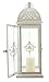 Baroque Style Metal Lantern, White
