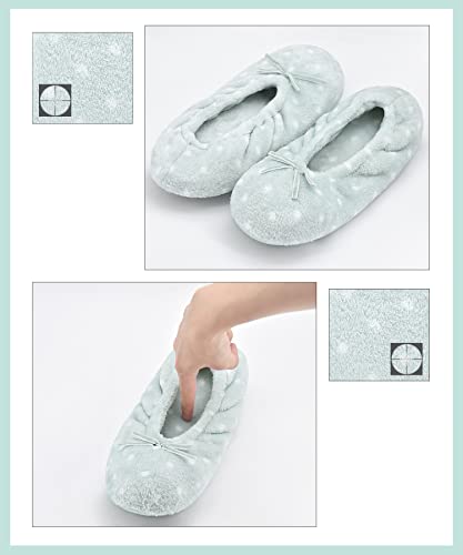 Image of Panda Bros Women's Ballerina Slipper Socks - One Pair Anti-Skid Comfy Warm Ballet Style House Slippers for Indoor Home, Winter, Wedding, and Birthday Gifts for Women