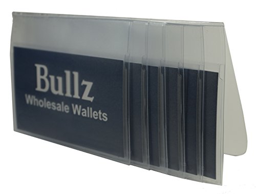 Set Of 2 Heavy Duty Vinyl Plastic Secretary Inserts For Long Wallets- 6 Pages #TOP3