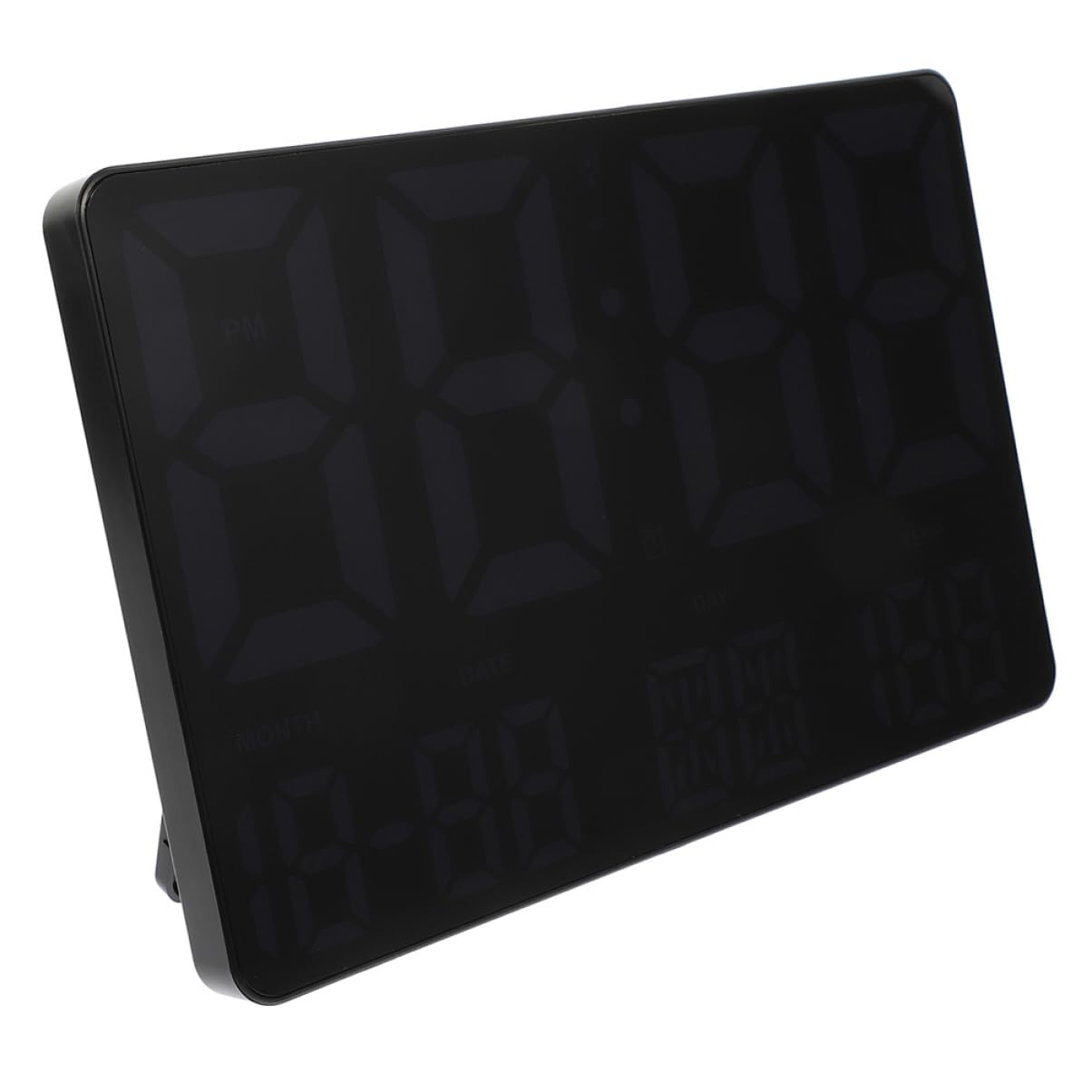 MUSISALY Digital Temperature and Humidity Wall Clock Led Display Large Screen Multifunctional Weather Clock for Real Monitoring Alarm and Calendar Features