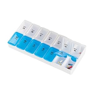 Schramm® 7-daagse tablet box 2 compartimenten/dag niet deelbare Pillen Tablet Box Tablet Box Pil Boxen Pillen Boxen
