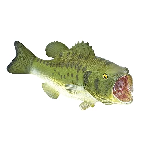 Safari Ltd. Largemouth Bass Figurine - Hand-Painted, Authentic 6.25" Model Figure - Fun and Educational Toy for Boys, Girls & Kids Ages 18M+