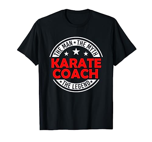 Hombre Mito Karate Entrenador Leyenda Divertido Karate Entrenador Humor Sensei Camiseta