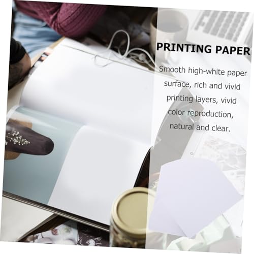 Papier photo double face A5 couché blanc brillant 100 feuilles pour impression jet d'encre