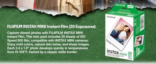Image of Fujifilm Instax Mini Instant Film for Mini Cameras | Pixibytes Bonus Bundle- Free 32 GB USB Flash Drive and Pixibytes Signature Microfiber Cloth... (32 GB USB + 10 x Twin Pack)