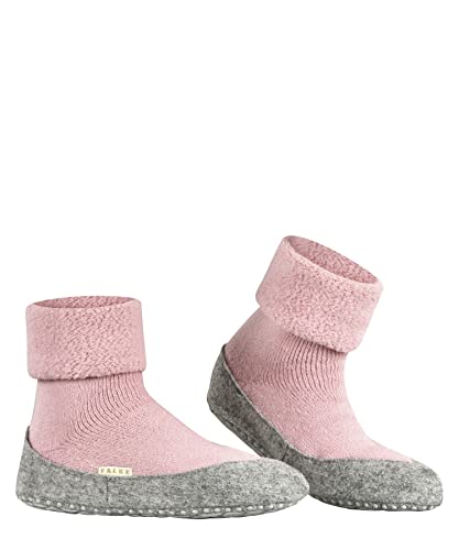 FALKE Women's W HP Cosyshoe Slipper Sock Merino Wool Grey Pink White 1 Pair, 6.5-7.53