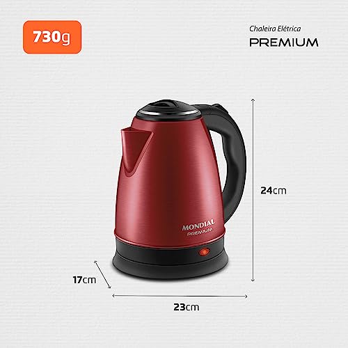 Mondial Chaleira Pratic CE-06-R Vermelho Inox
