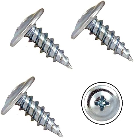 TERF® Drywall Phillips Wafer Head Screw Sharp Point Zinc Screws 4.2 X 13mm - Pack of 100